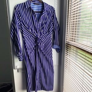 Zara striped shirt dress